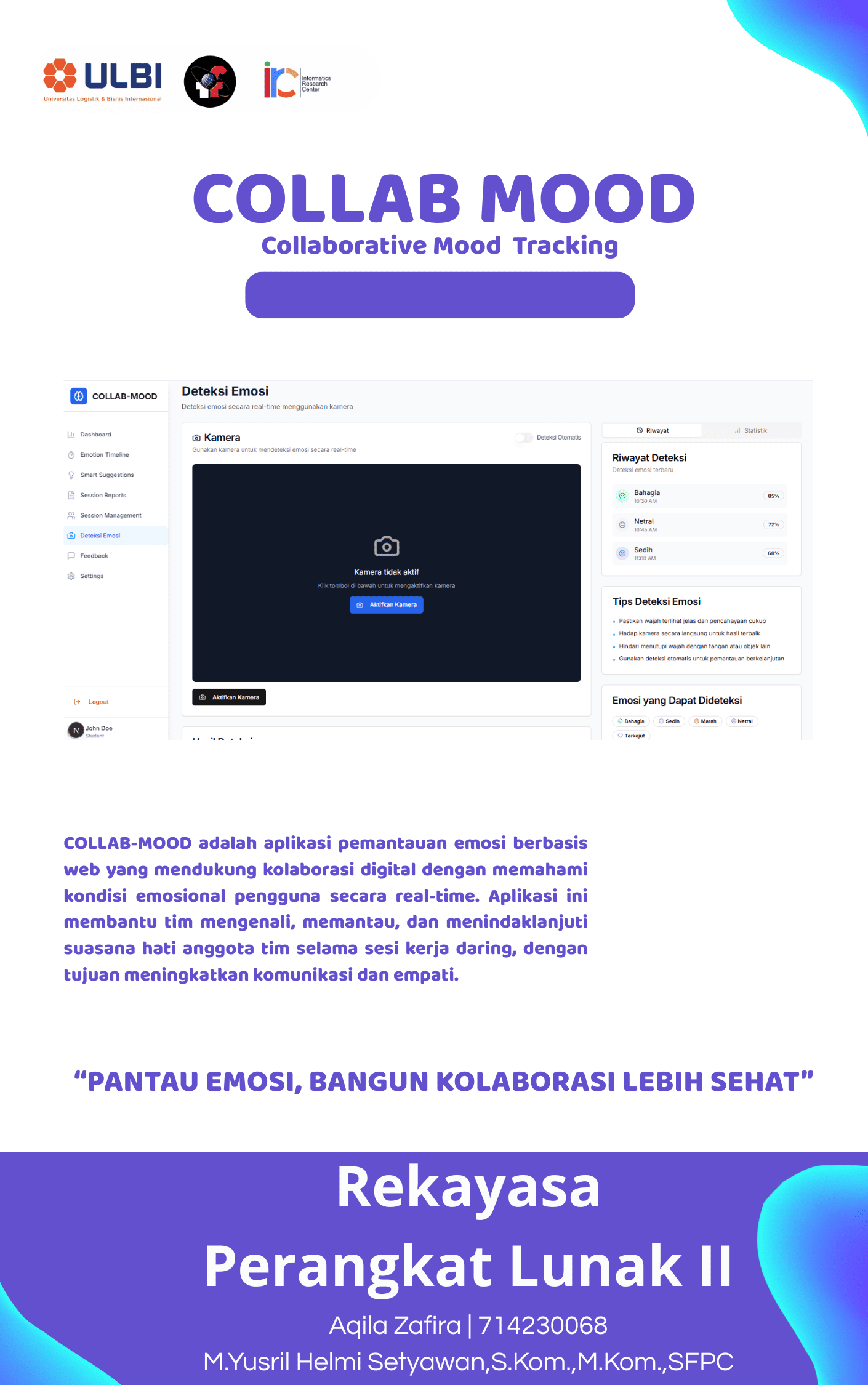 Website Aqila Zafira - CollabMood