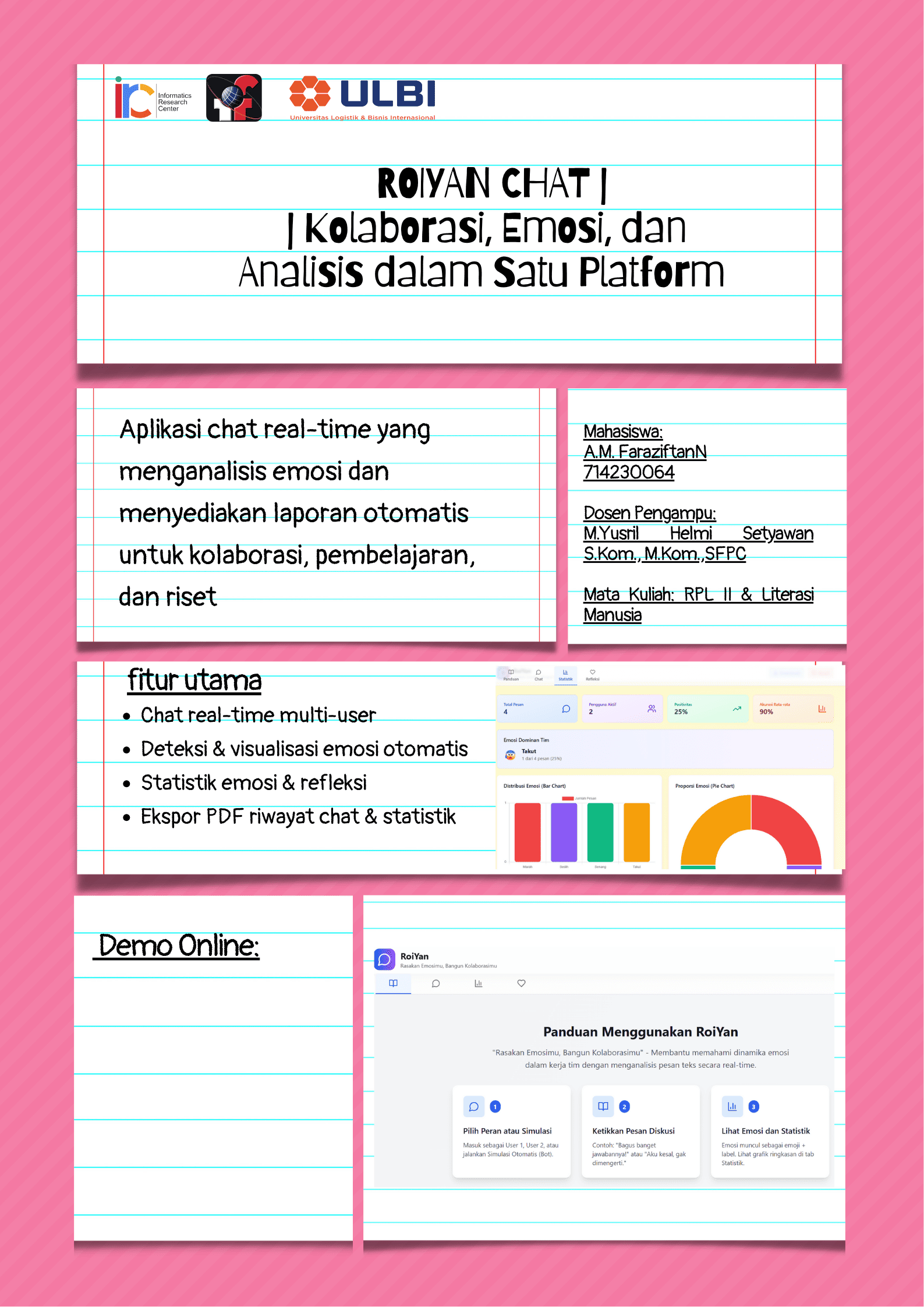 Website A.M. Faraziftan - RoiyanApp